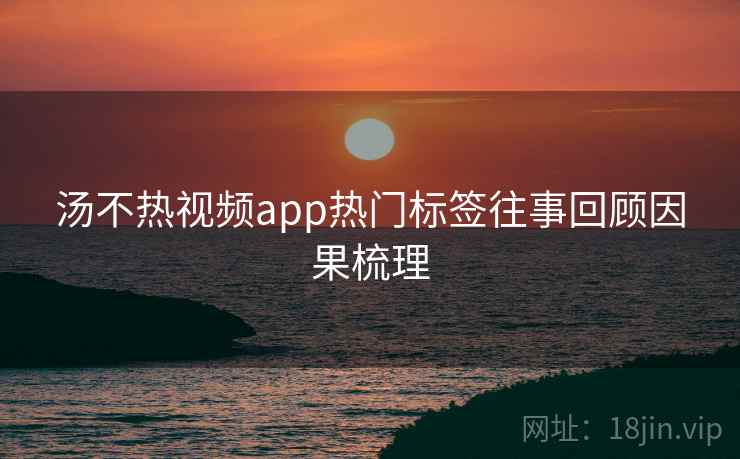 汤不热视频app热门标签往事回顾因果梳理