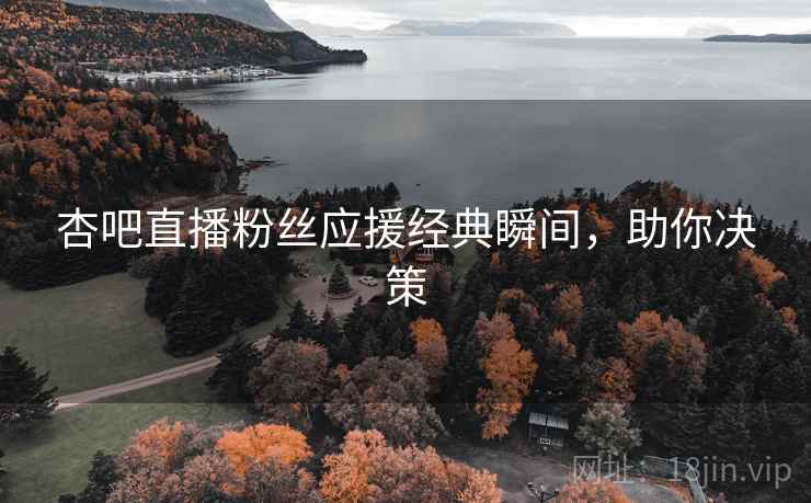 杏吧直播粉丝应援经典瞬间，助你决策
