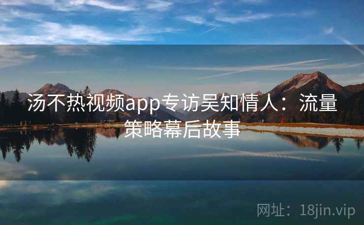 汤不热视频app专访吴知情人：流量策略幕后故事